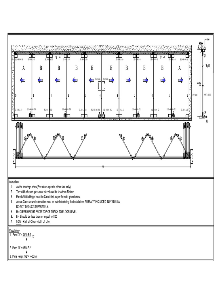 Door Lock Specifications and Calculations | PDF