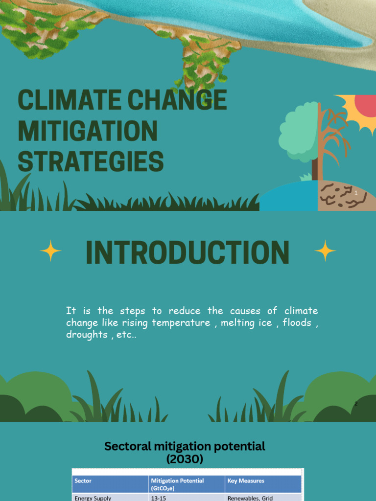 Climate Change Mitigation Strategies | PDF | Climate Change ...