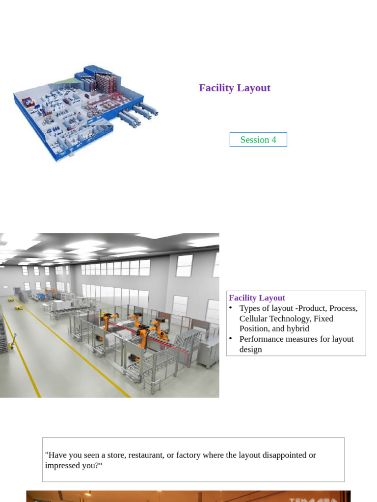 Types and Importance of Facility Layout | PDF | Economies | Production ...