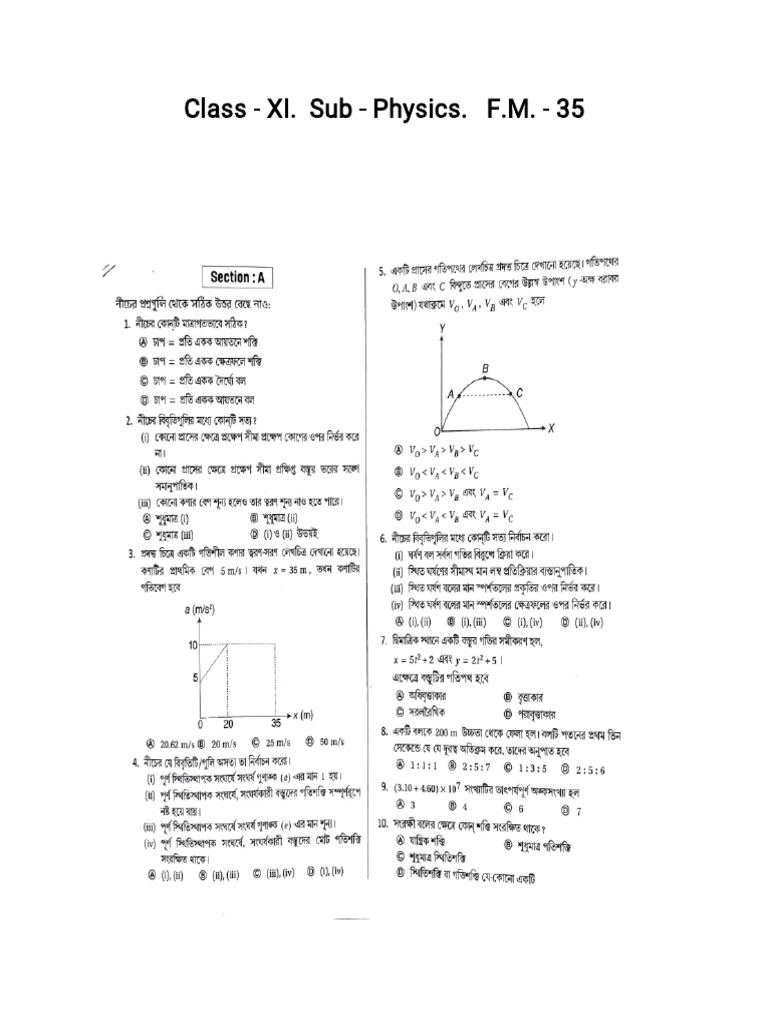 Class - XI | PDF