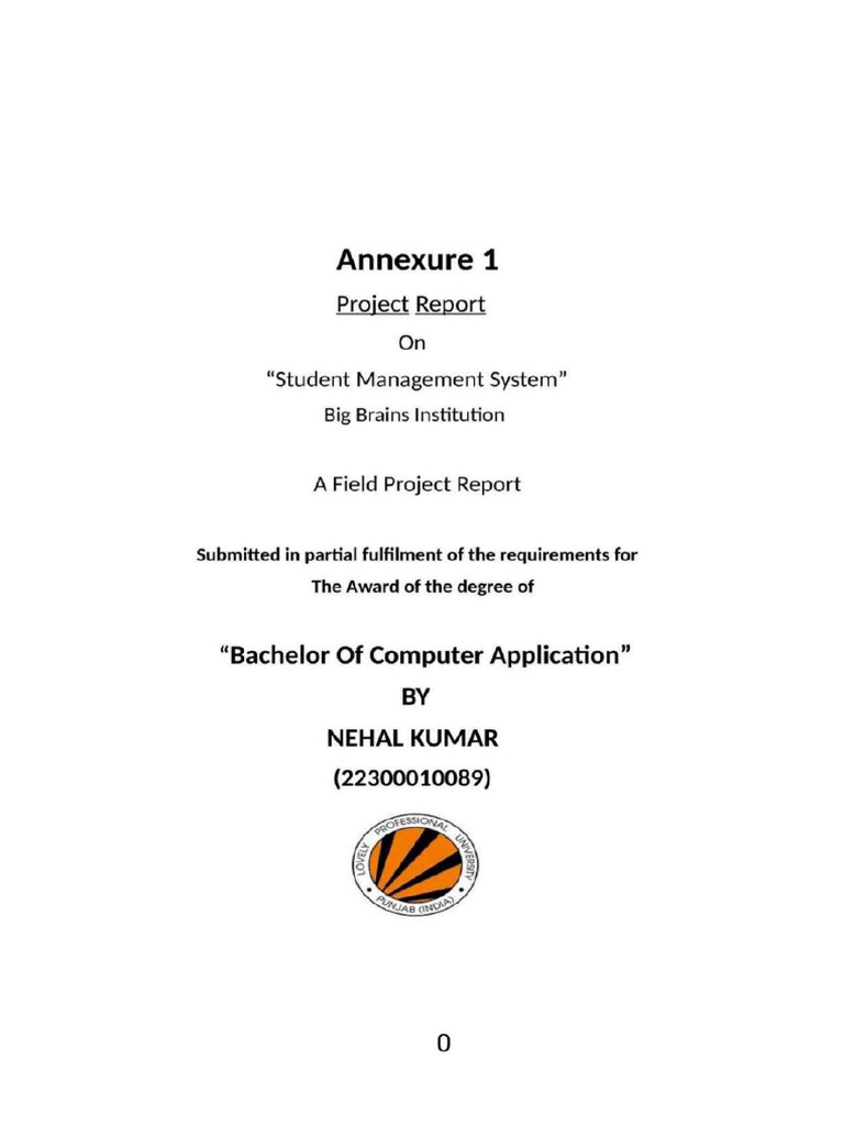 Student Management System | PDF
