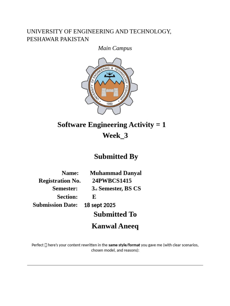 Software Engineering Models Overview | PDF | Agile Software Development ...