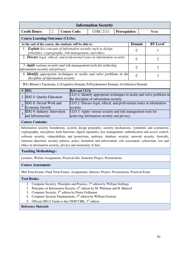 Information Security + LAB | PDF | Encryption | Information Security