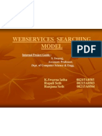Webservices Searching Model: Internal Project Guide: S. Swaraj, Assistants Professor