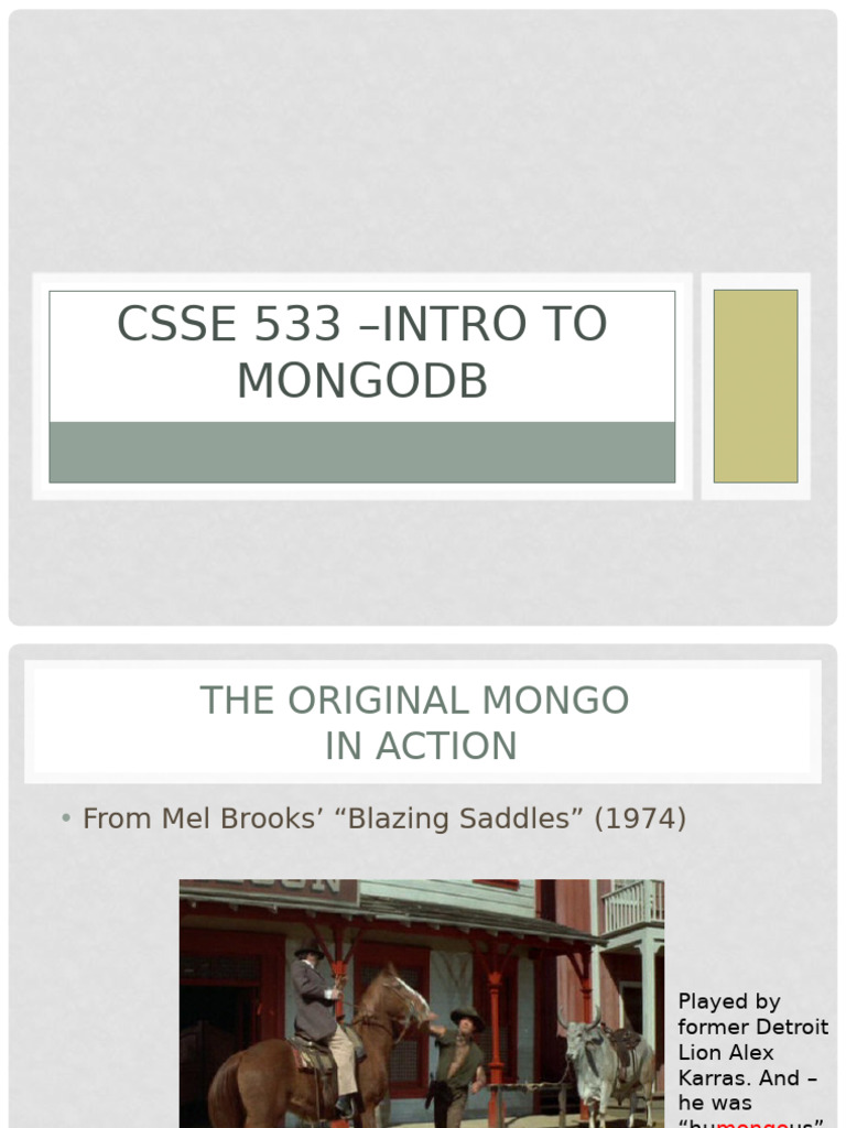 MongoDB Basics and Usage Guide | PDF
