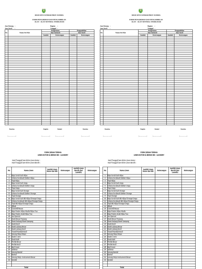 Form CCSD Laundry | PDF