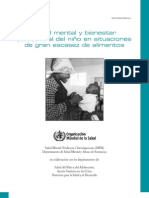 OMS - La Salud Mental y El Bienestar Psicosocial Del Nino