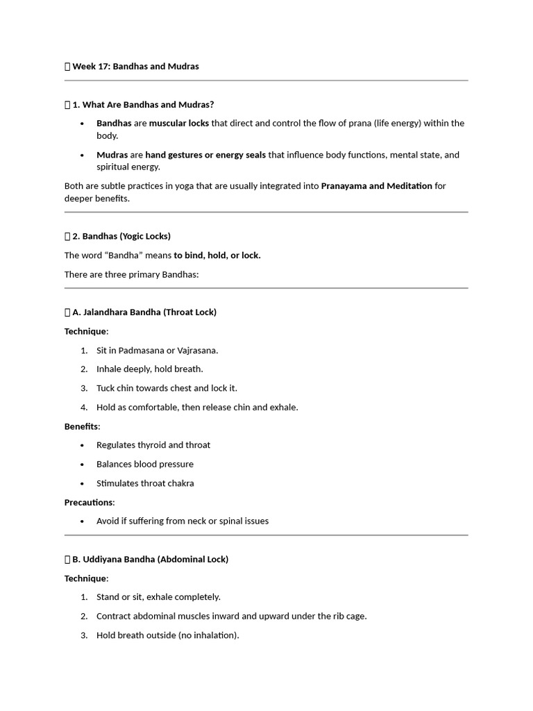 Week 17 | PDF | Prana | Abdomen
