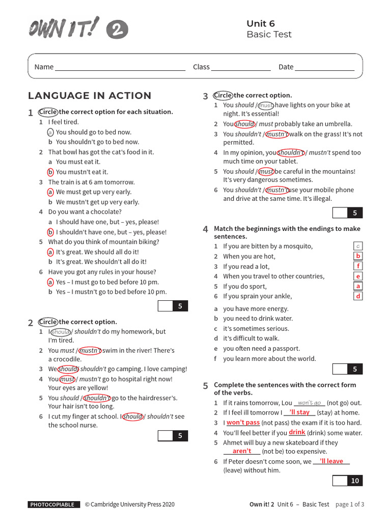 Basic Test for English Language Skills | PDF