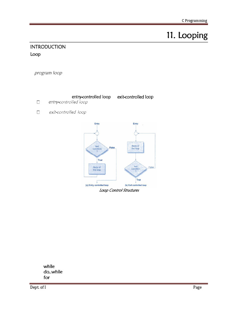Understanding C Loop Constructs | PDF | Control Flow | Computer Programming