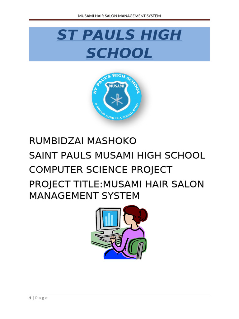 Musami Hair Salon Management System | PDF | Software Testing | Computer ...