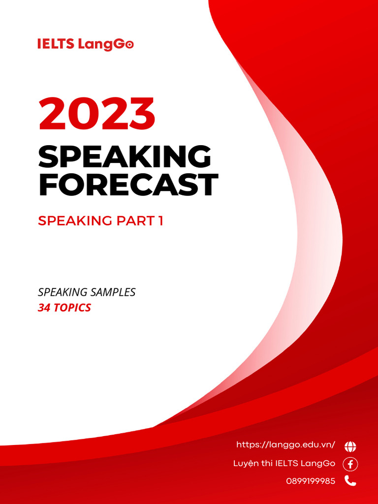 IELTS Speaking Part 1 Topics 2023 | PDF | Rain | Teachers