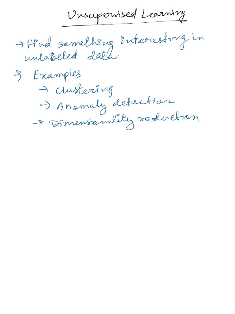 Unsupervised Learning | PDF