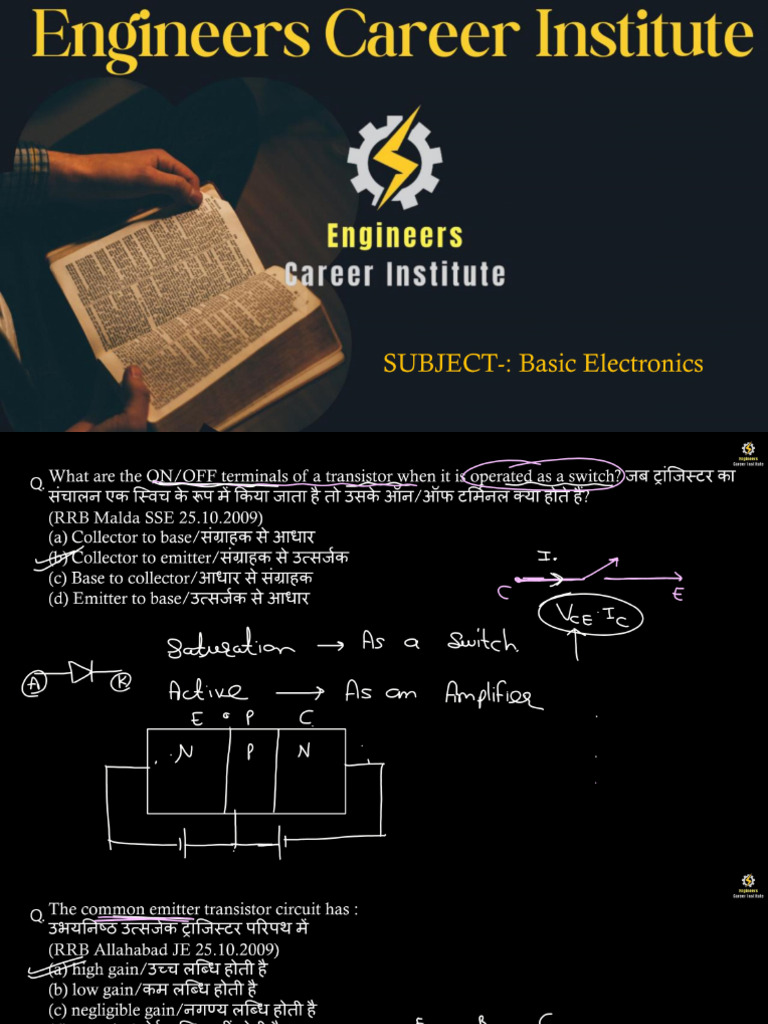 Lect 21 Basic Electronics PDF | PDF