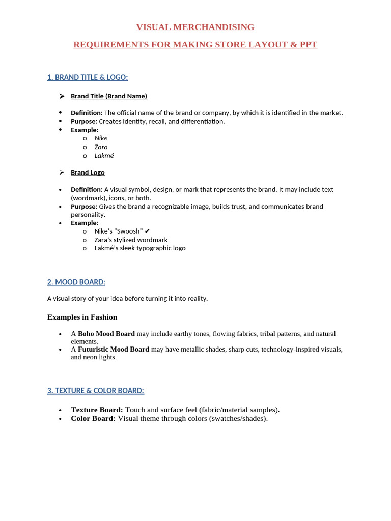 Visual Merchandising Store Layout Guide | PDF