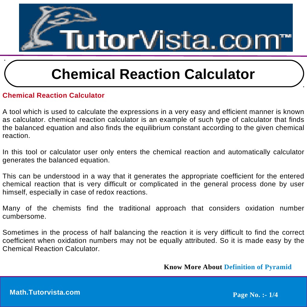Chemical Reaction Balancing Tool | PDF