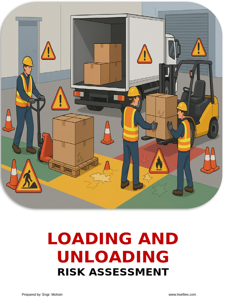Loading and Unloading Risk Assessment | PDF | Forklift | Risk