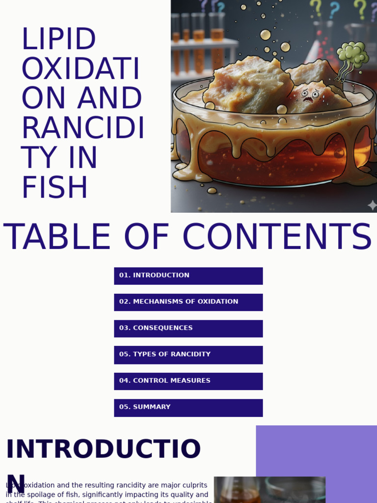 Rancidity and Lipid Oxidation in Fish | PDF | Polyunsaturated Fat ...
