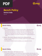 Cognizant Global Bench Policy 2024 | PDF | Employment | Performance ...