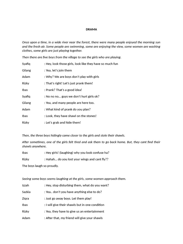 Boys Pranked by Girls' Curse in Drama | PDF