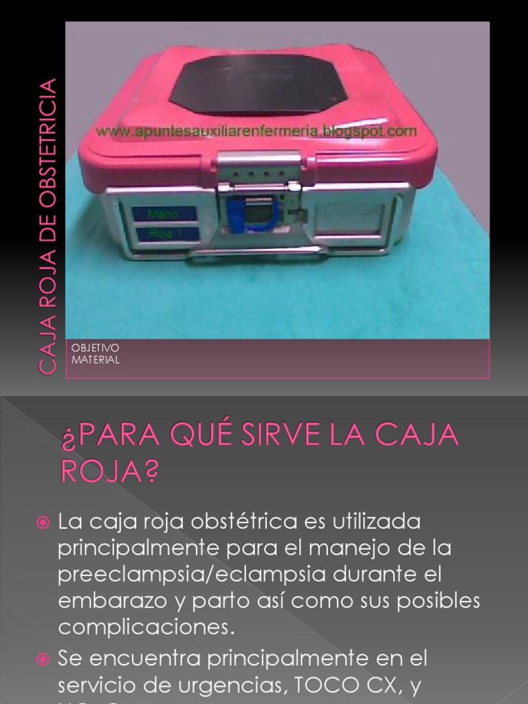 Contenido de la Caja Roja Obstétrica | PDF | Medicamentos con receta