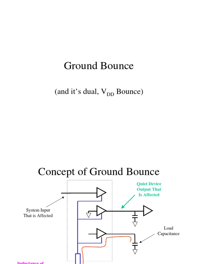 Ground Bounce Capacitor Cmos Free 30day Trial Scribd