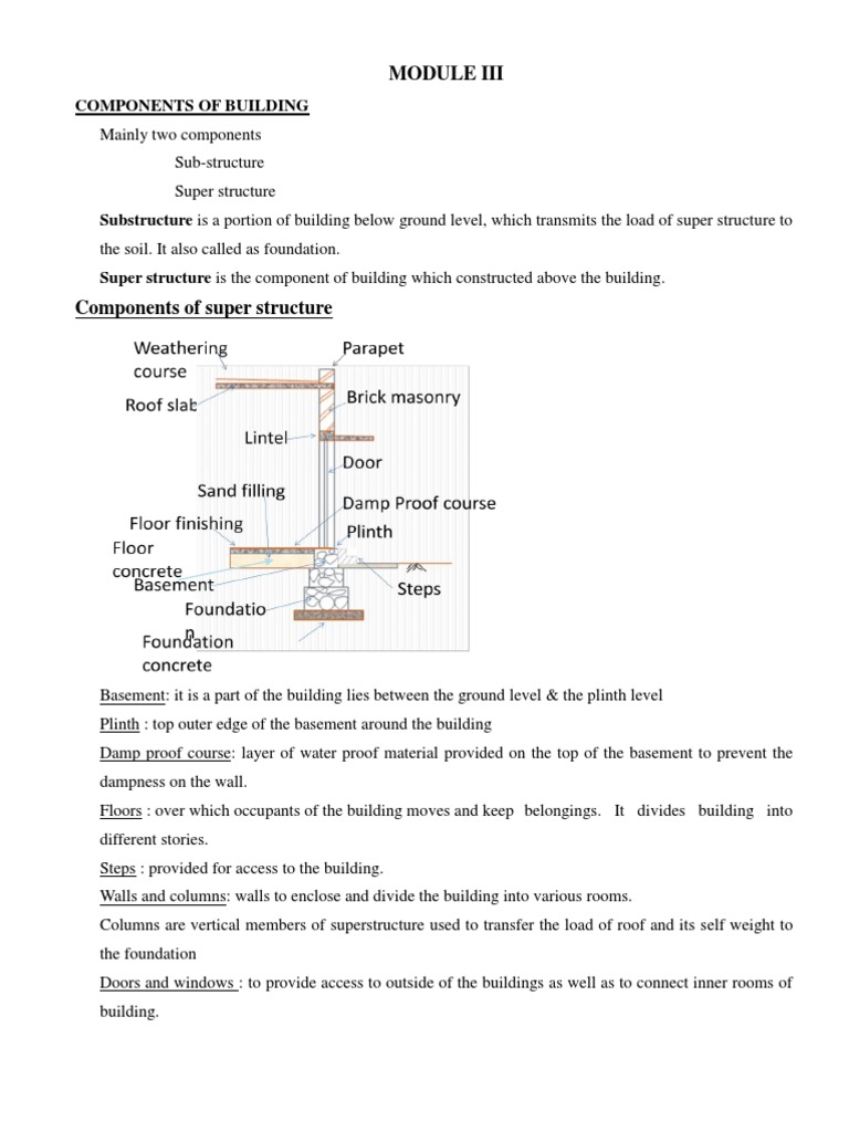 Building Components: Foundation & Structure | PDF | Foundation ...