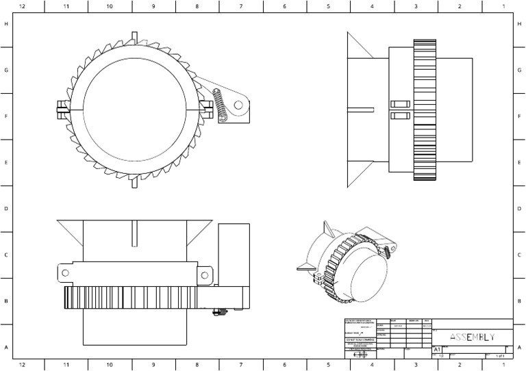 Assembly 3 Drawing 1 | PDF