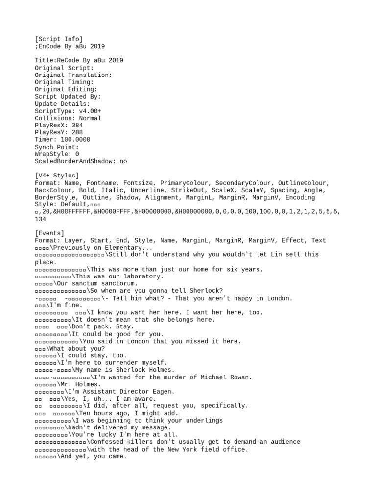Elementary Season 7 Episode 3 Script | PDF | Ethiopia | Eritrea