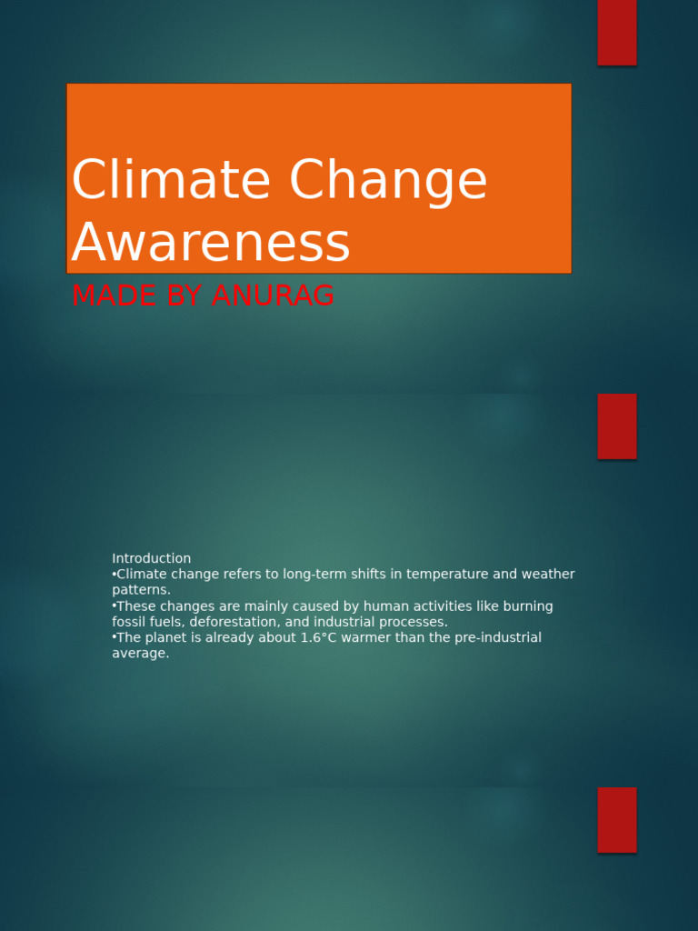Climate Change Awareness | PDF