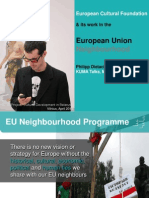 Philipp Dietachmair - ECF and Its Work in The EU Neighbourhood