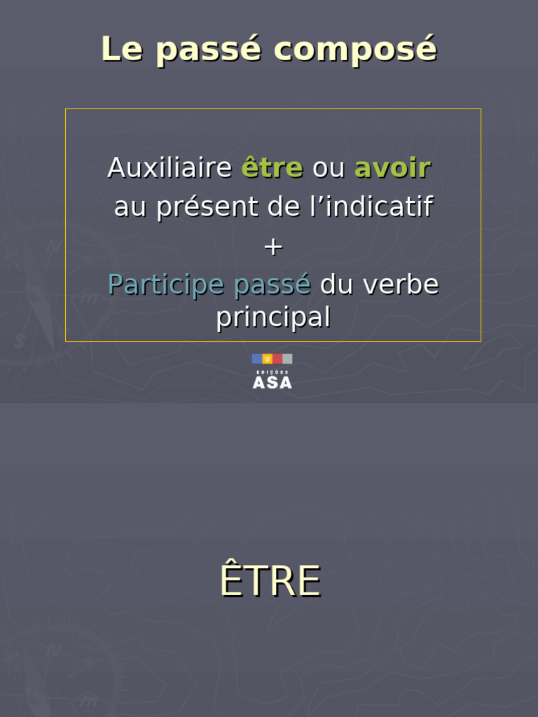 Le Pass Compos 9juetskm | PDF | Typologie linguistique | Mécanique du ...