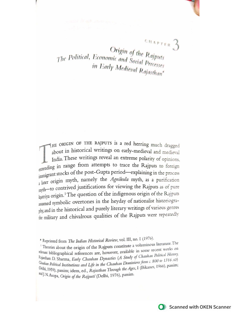 Origin of Rajputs | PDF