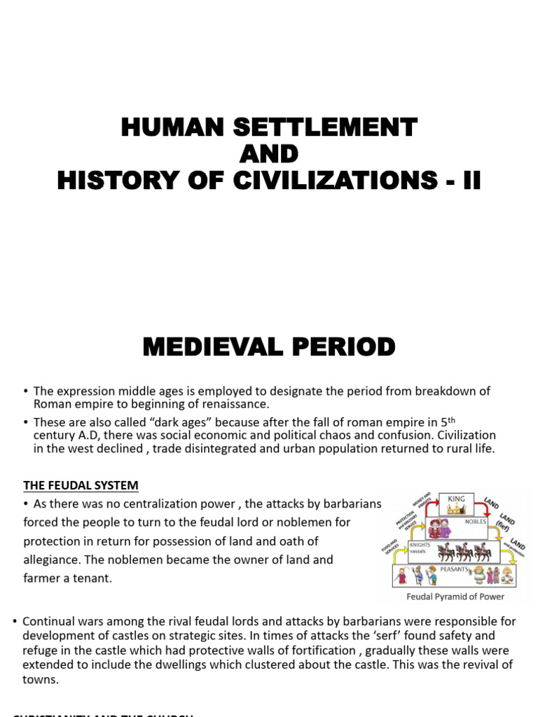 Human Settlement and History of Civilization - II | PDF | Michelangelo ...