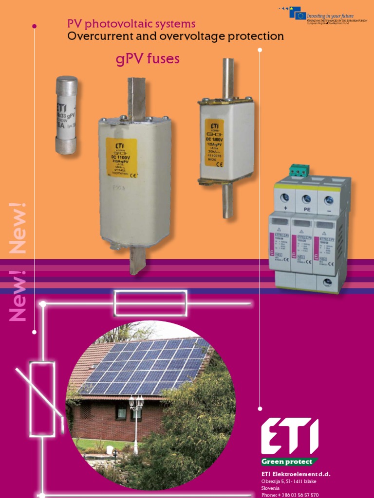 gPV Fuses for Photovoltaic Protection | PDF | Photovoltaic System ...