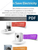 Save Energy Through Smart Use of Appliance