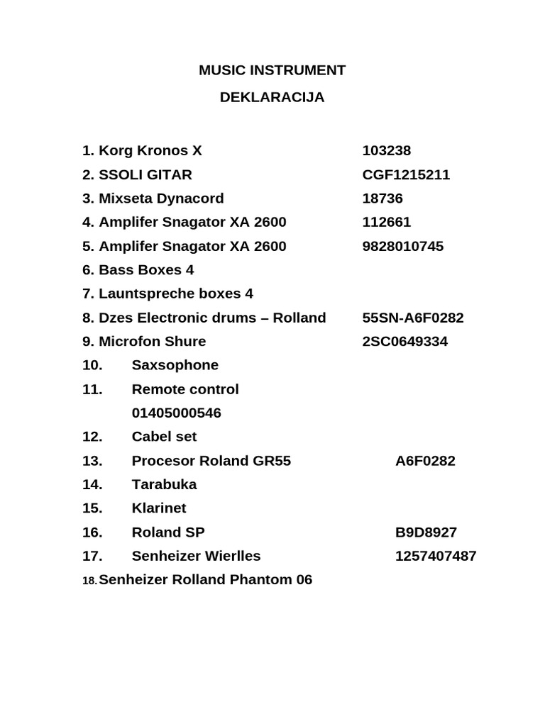 Music Instrument | PDF