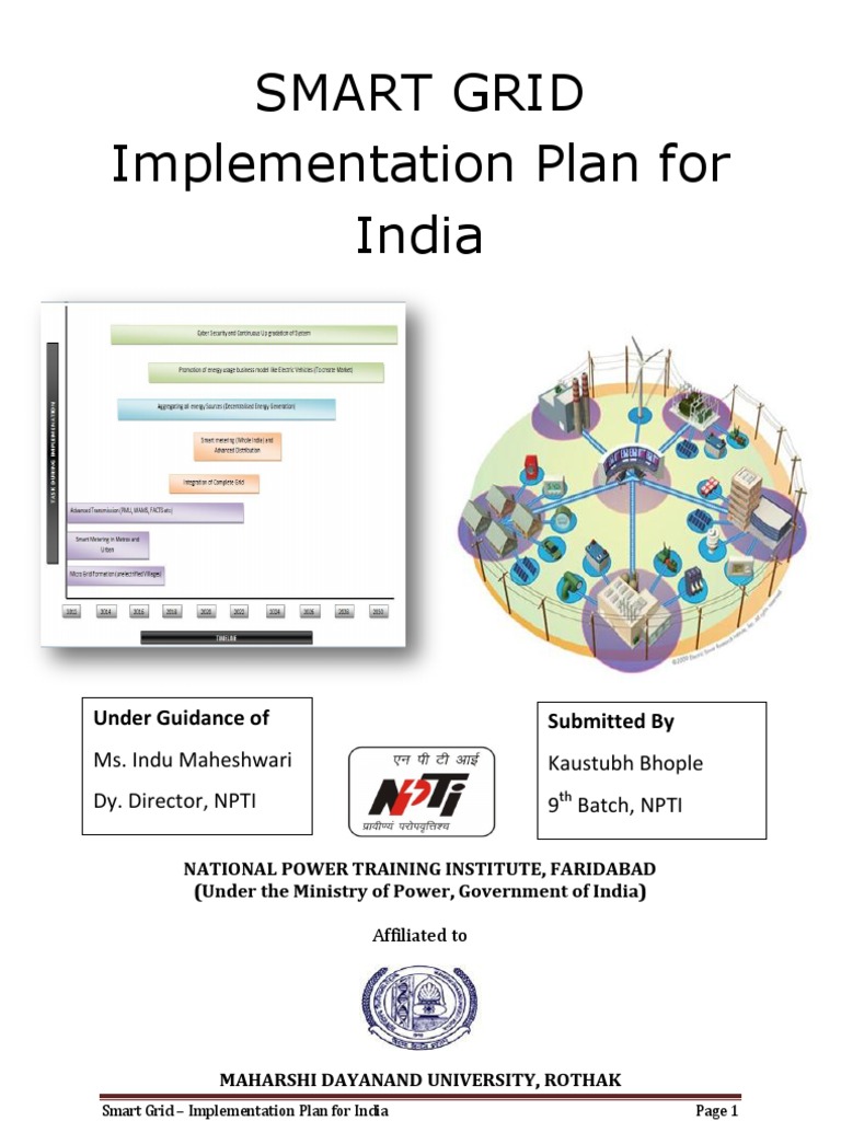 20 Kaustubh Bhople SMART GRID Implementation Plan For India | PDF ...
