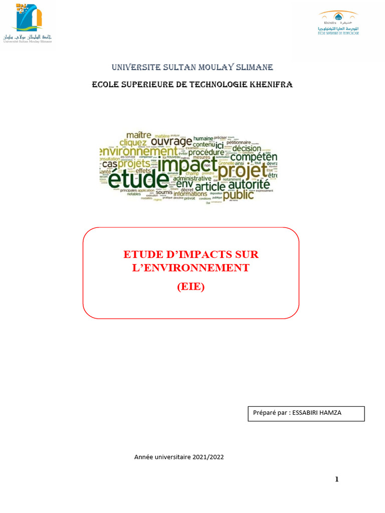 Étude d'Impact sur l'Environnement | PDF | Environnement naturel ...