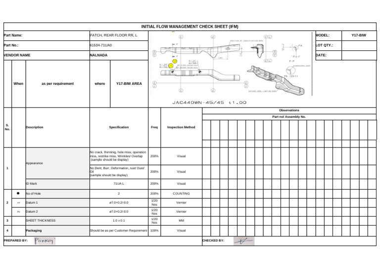 Ris Insepction Reports 61533-71ua0 & 61534-71ua0 | PDF