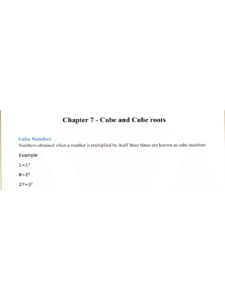 Cubes and Cube Roots | PDF