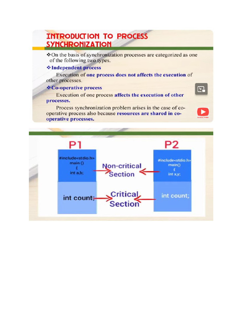 Process Synchronization | PDF