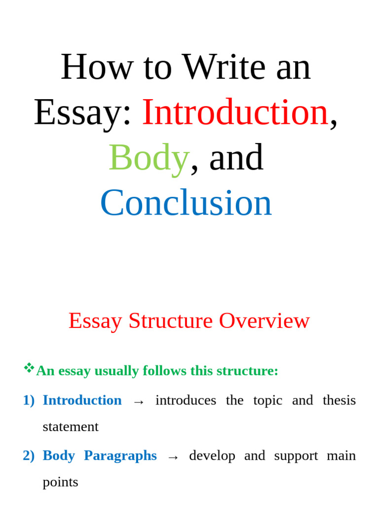 How To Write An Essay 11 | PDF