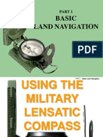 Land Navigation with Map and Lensatic Compass