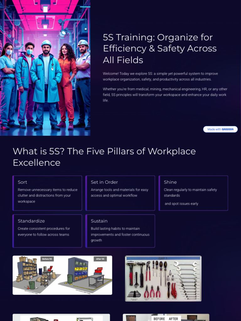 5S Training for Workplace Efficiency | PDF | Safety | Business