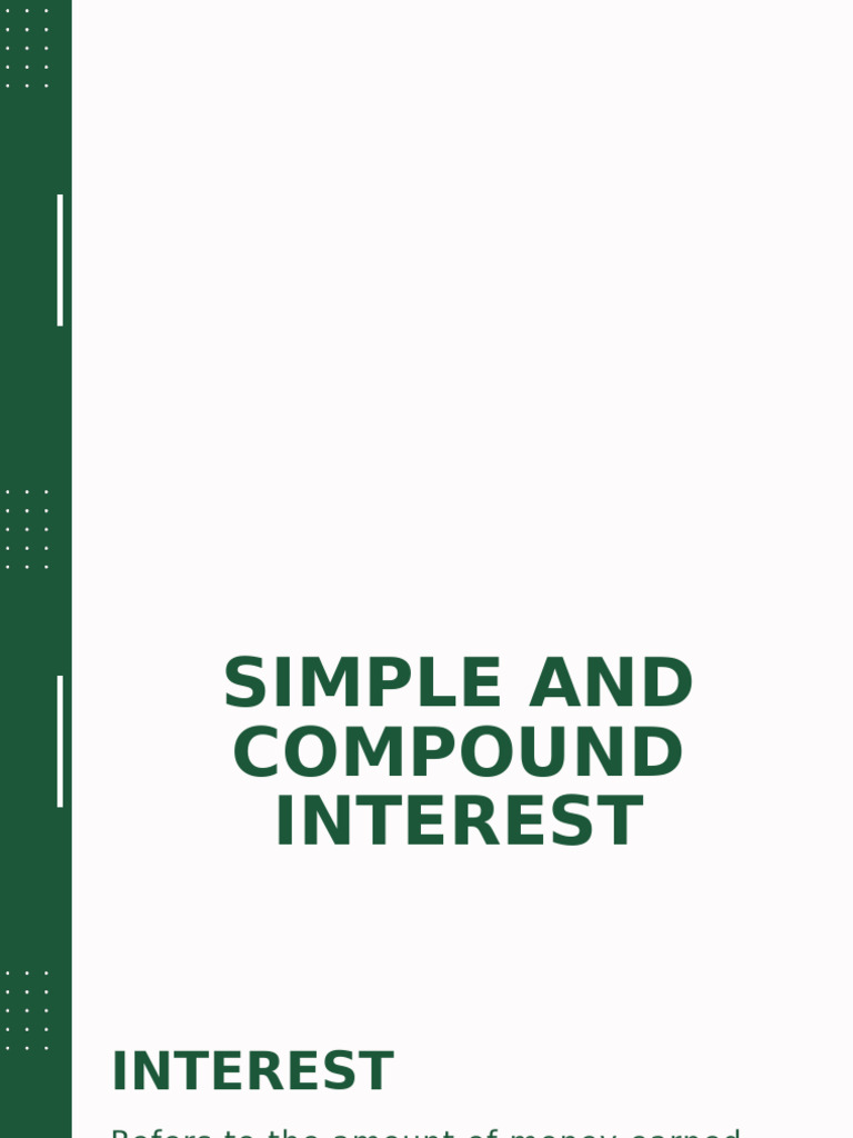 Simple vs. Compound Interest Explained | PDF | Interest | Present Value