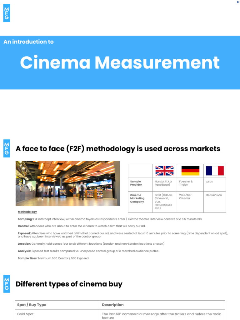 Cinema Ad Measurement Methodology Guide | PDF | Movie Theater