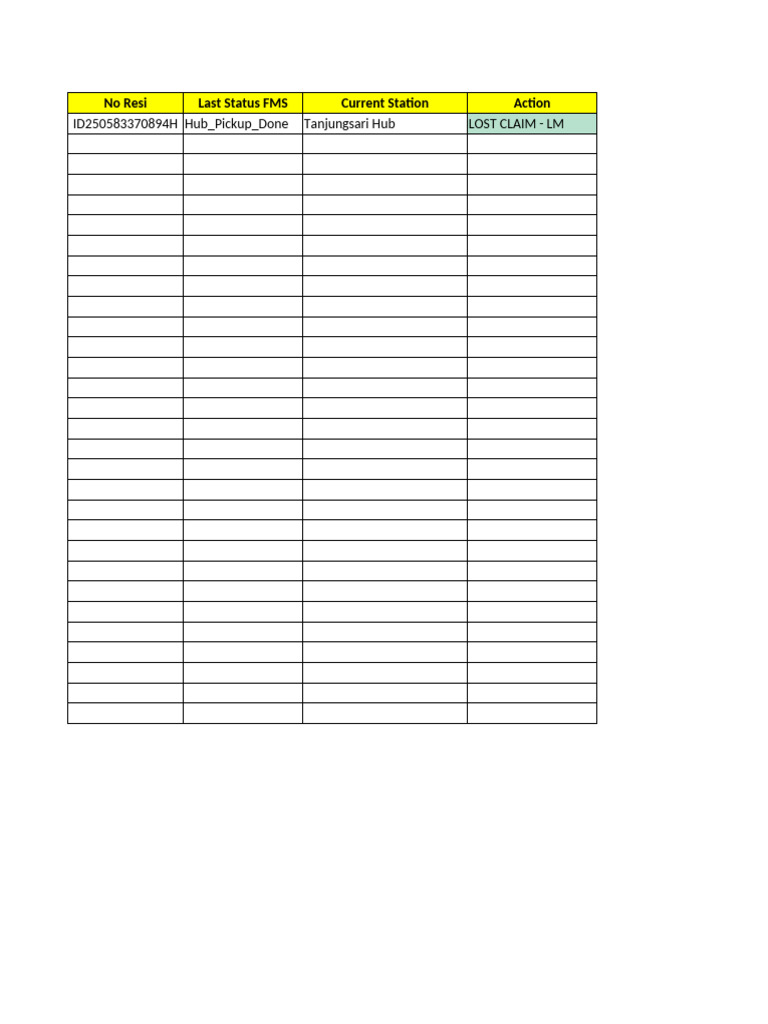 Template Req Status - OTM | PDF