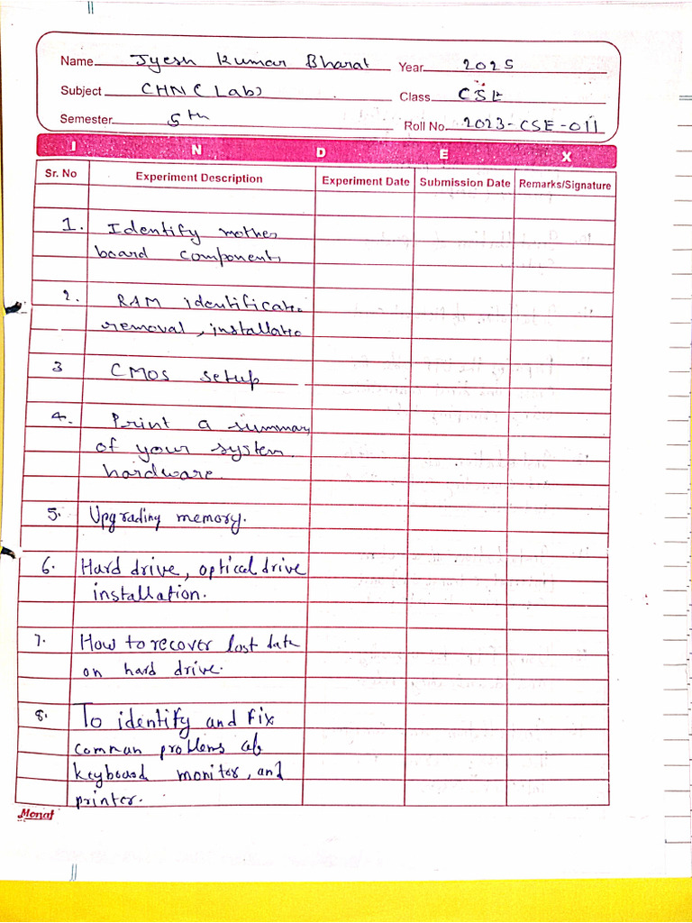 CHN Lab File | PDF