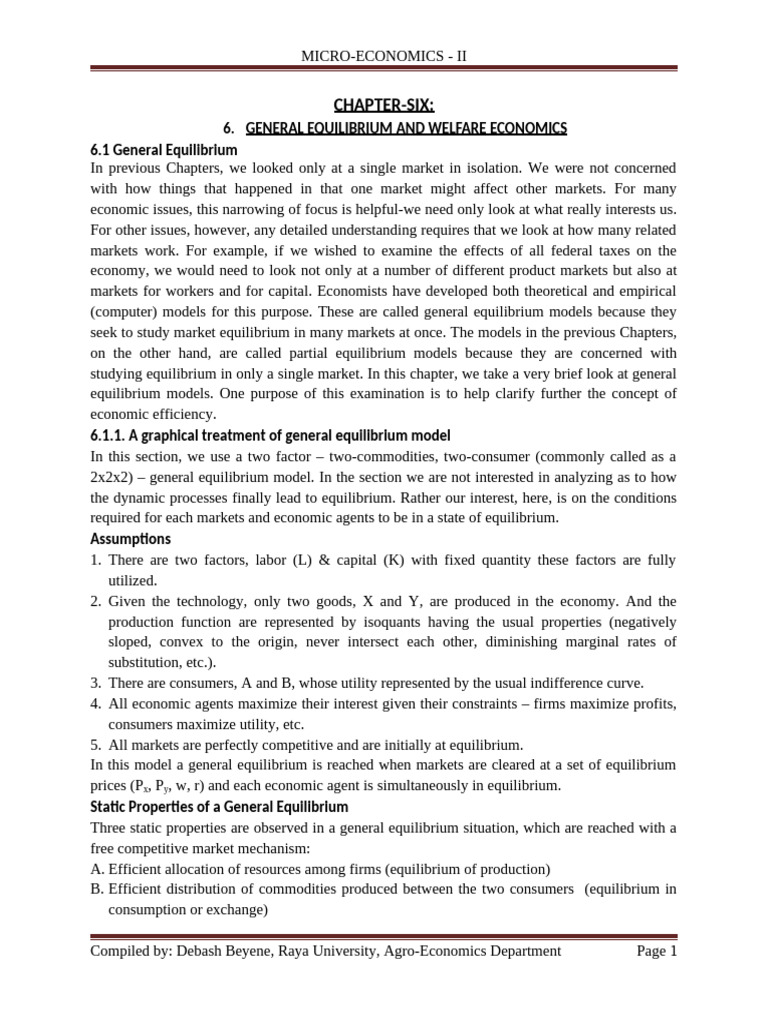 Chapter 6 Mi2 | PDF | Welfare Economics | Pareto Efficiency